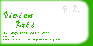 vivien kali business card